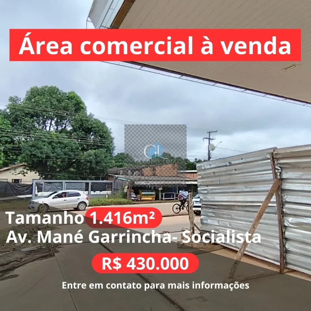 Terreno comercial de 1.500m2 na zona leste